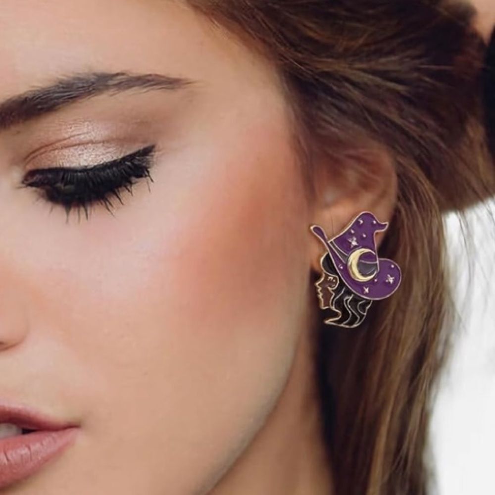 Halloween Witch Earrings NEW